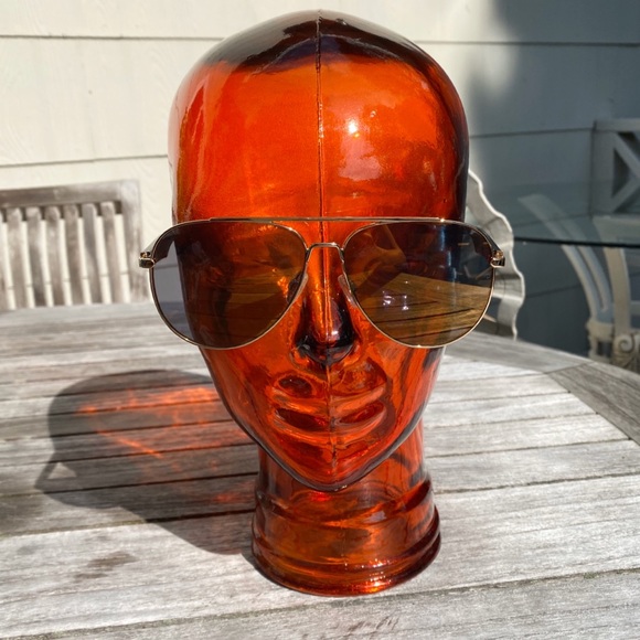 🕶 RAG & BONE YELLOW BLUE MIRRORED AVIATOR SUNNIES - Picture 4 of 16